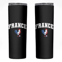 France Flag Gallic Rooster French National Pride Skinny Tumbler