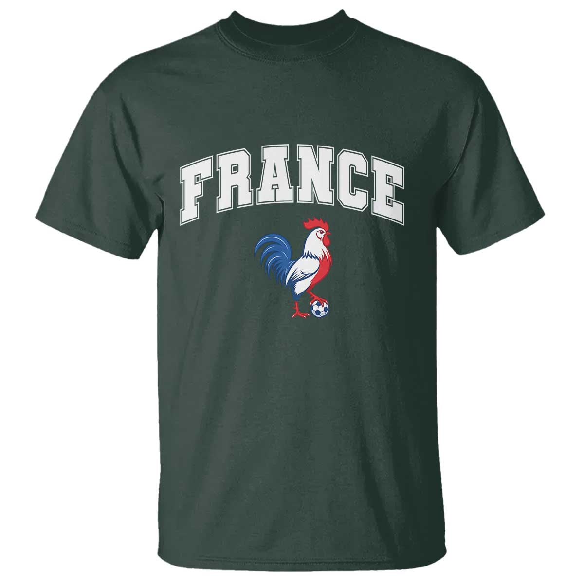 France Flag Gallic Rooster French National Pride T Shirt