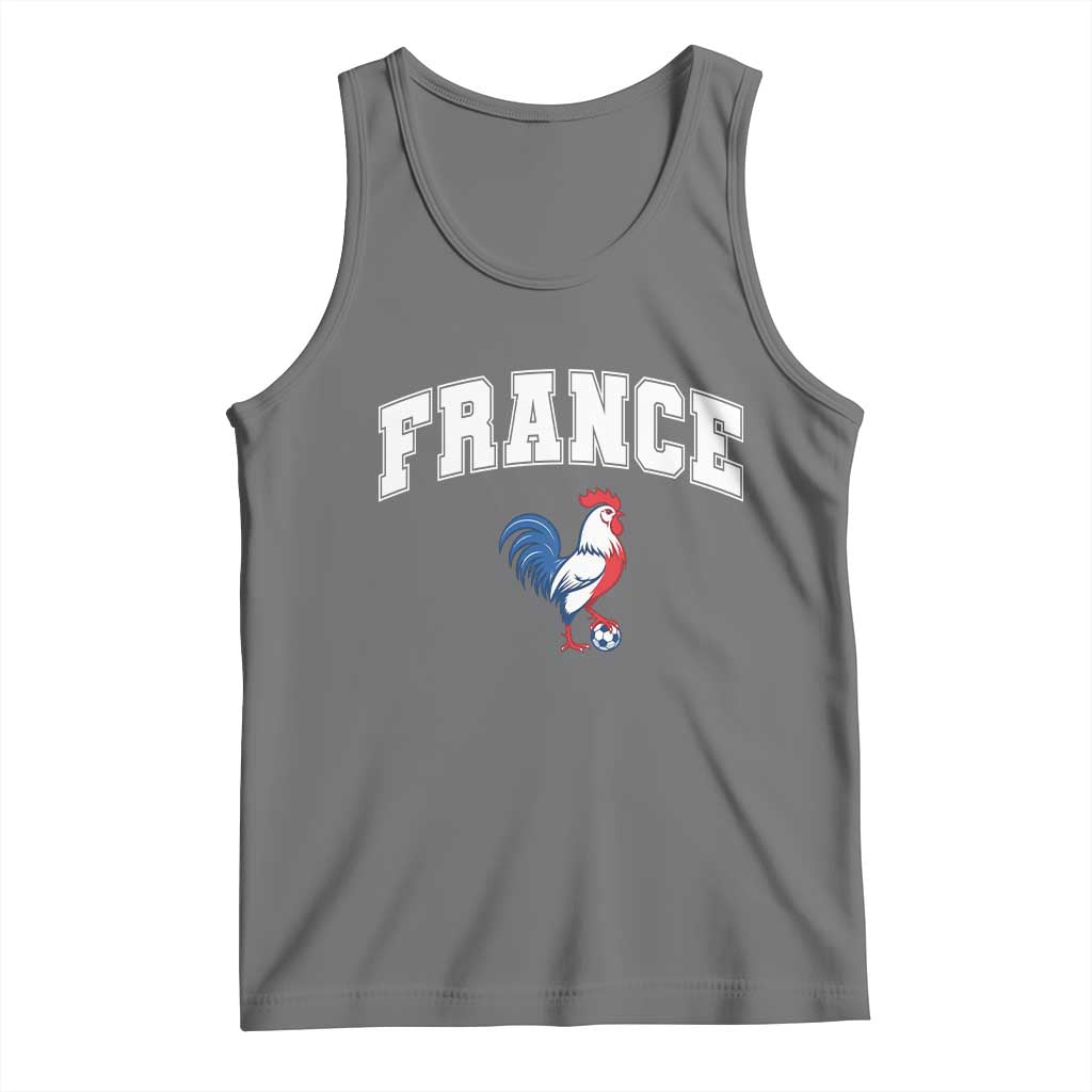 France Flag Gallic Rooster French National Pride Tank Top