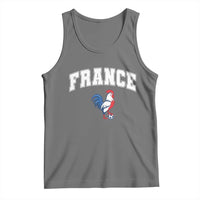 France Flag Gallic Rooster French National Pride Tank Top