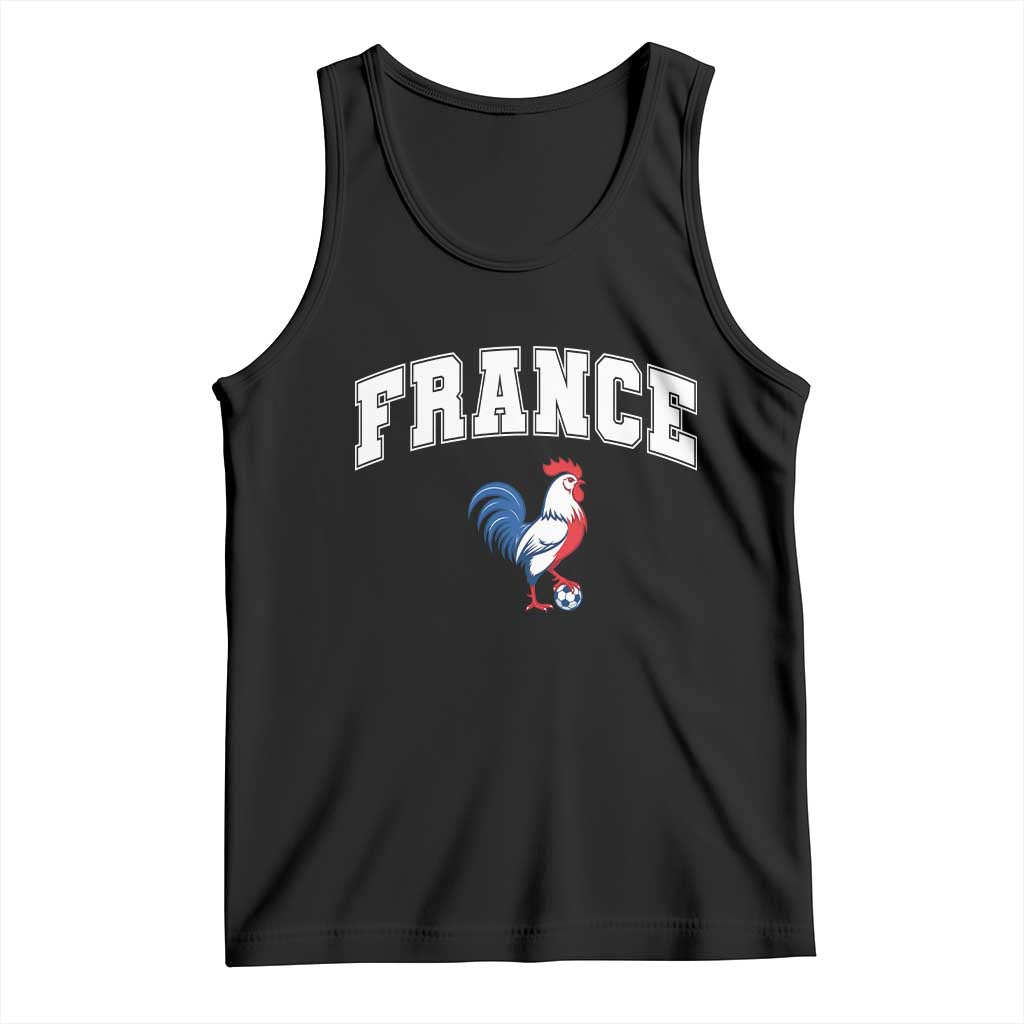 France Flag Gallic Rooster French National Pride Tank Top