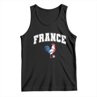 France Flag Gallic Rooster French National Pride Tank Top
