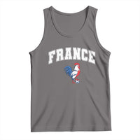 France Flag Gallic Rooster French National Pride Tank Top
