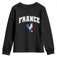 France Flag Gallic Rooster French National Pride Youth Sweatshirt