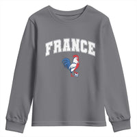 France Flag Gallic Rooster French National Pride Youth Sweatshirt