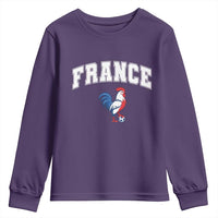 France Flag Gallic Rooster French National Pride Youth Sweatshirt