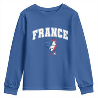 France Flag Gallic Rooster French National Pride Youth Sweatshirt