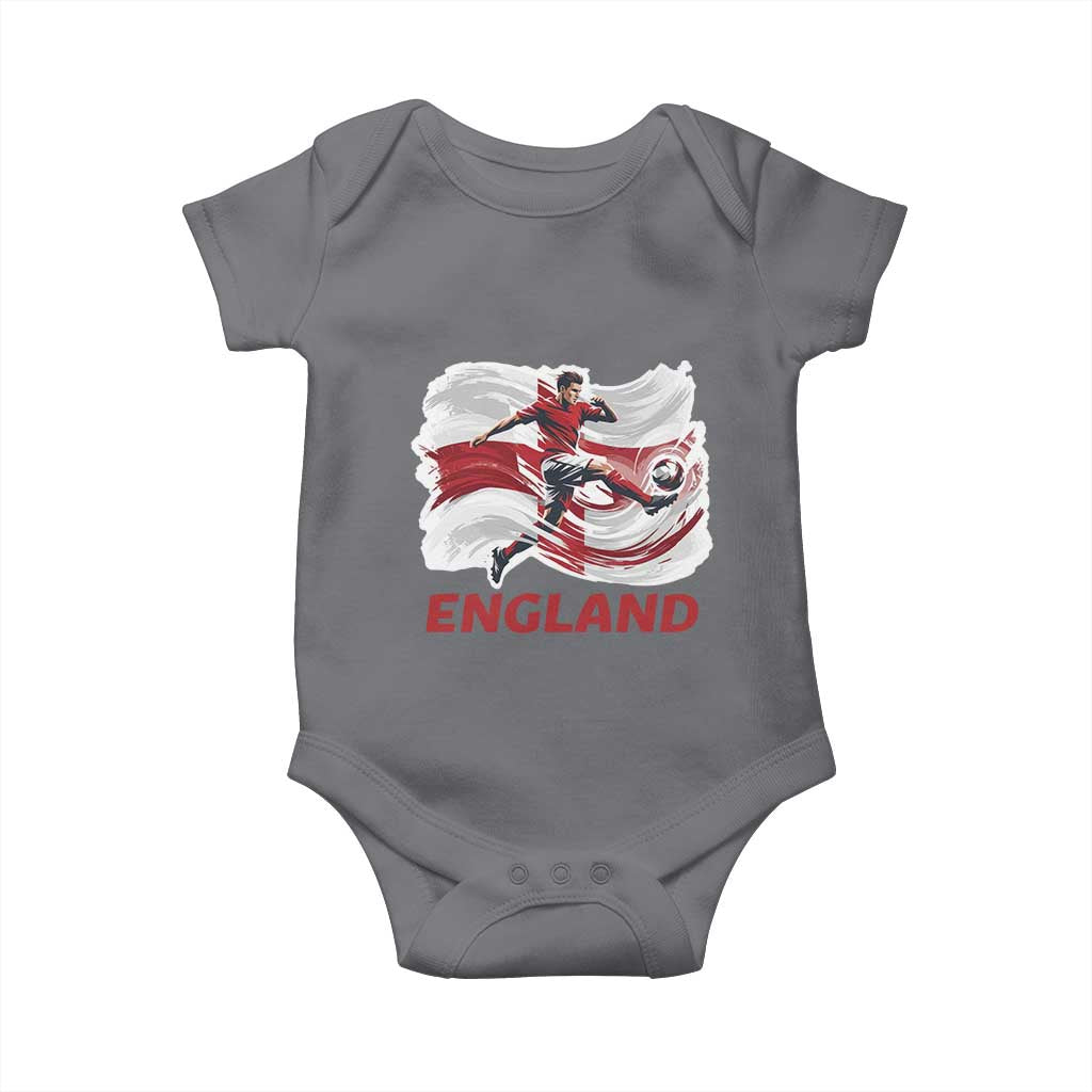 England Soccer Fan English Flag Baby Onesie