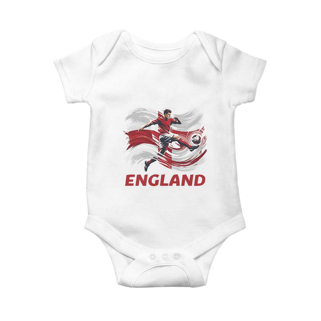 England Soccer Fan English Flag Baby Onesie