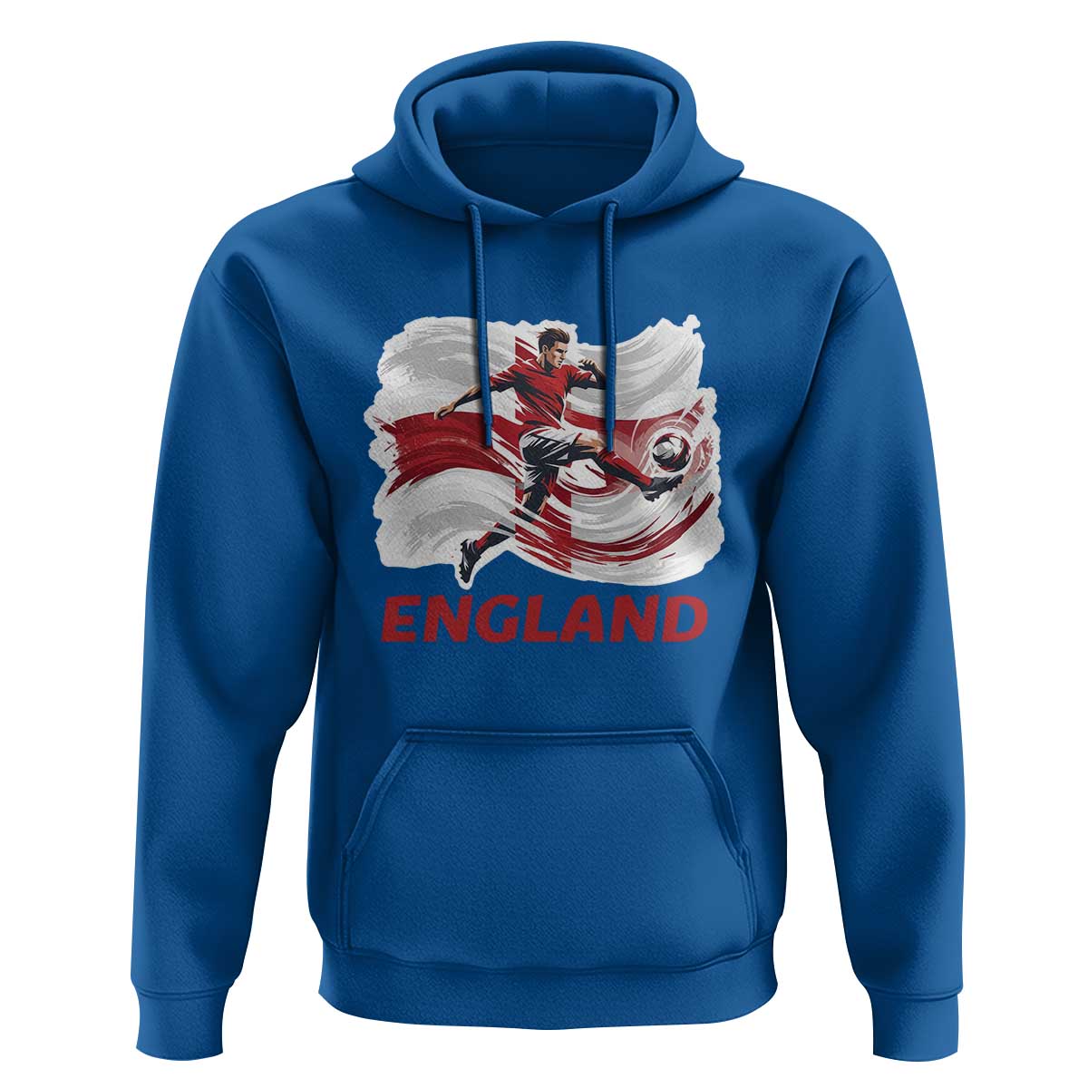 England Soccer Fan English Flag Hoodie