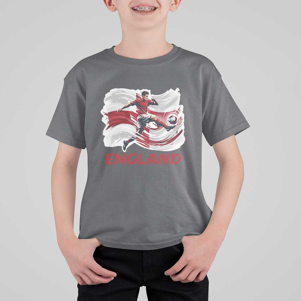 England Soccer Fan English Flag T Shirt For Kid