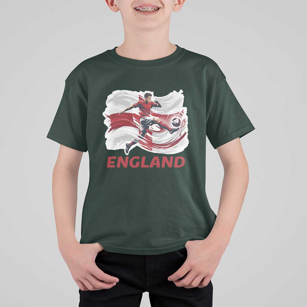 England Soccer Fan English Flag T Shirt For Kid