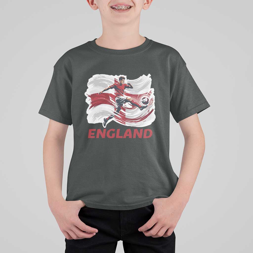 England Soccer Fan English Flag T Shirt For Kid