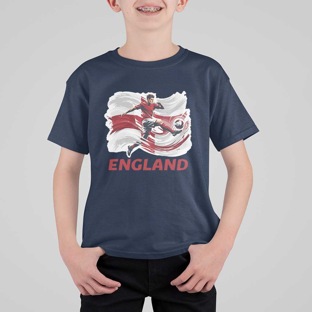 England Soccer Fan English Flag T Shirt For Kid