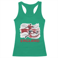 England Soccer Fan English Flag Racerback Tank Top