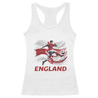 England Soccer Fan English Flag Racerback Tank Top