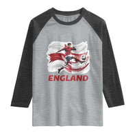England Soccer Fan English Flag Raglan Shirt
