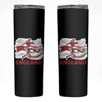 England Soccer Fan English Flag Skinny Tumbler