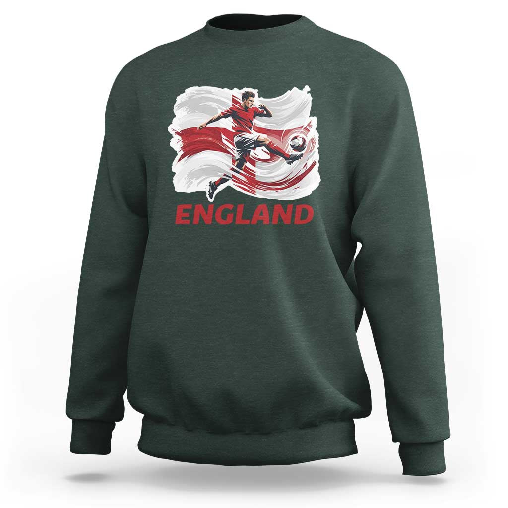 England Soccer Fan English Flag Sweatshirt