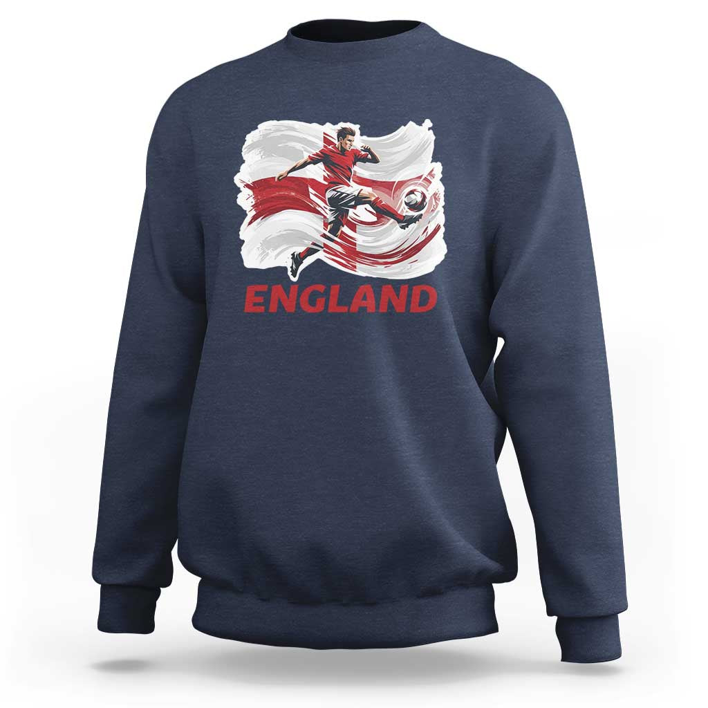 England Soccer Fan English Flag Sweatshirt