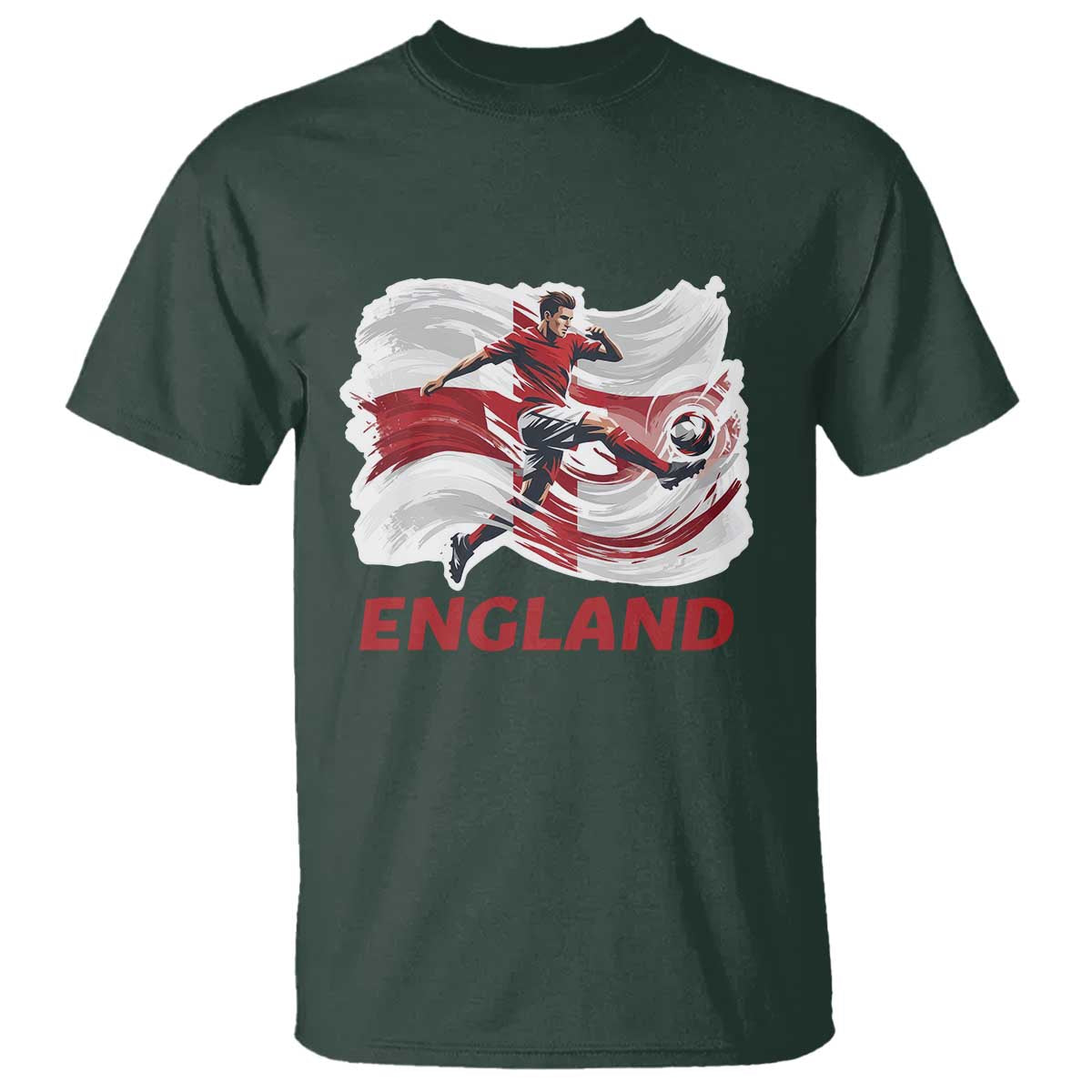 England Soccer Fan English Flag T Shirt