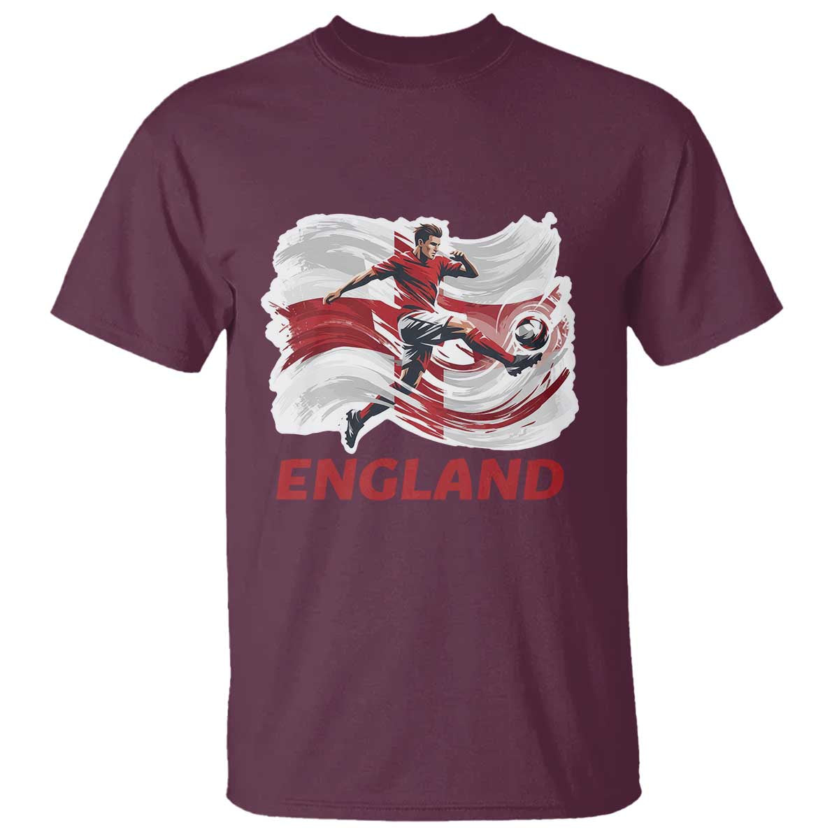 England Soccer Fan English Flag T Shirt