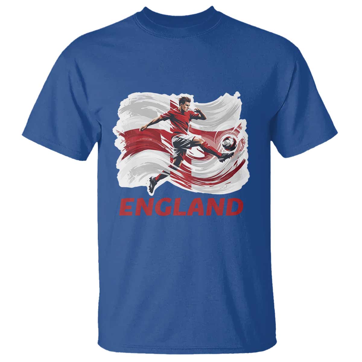 England Soccer Fan English Flag T Shirt