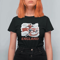 England Soccer Fan English Flag T Shirt For Women