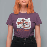 England Soccer Fan English Flag T Shirt For Women