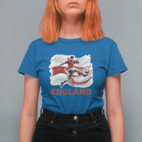 England Soccer Fan English Flag T Shirt For Women