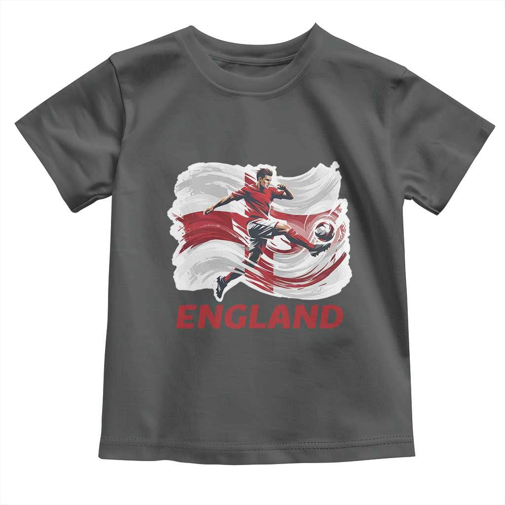 England Soccer Fan English Flag Toddler T Shirt