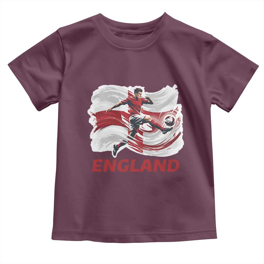 England Soccer Fan English Flag Toddler T Shirt
