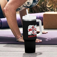 England Soccer Fan English Flag Tumbler With Handle