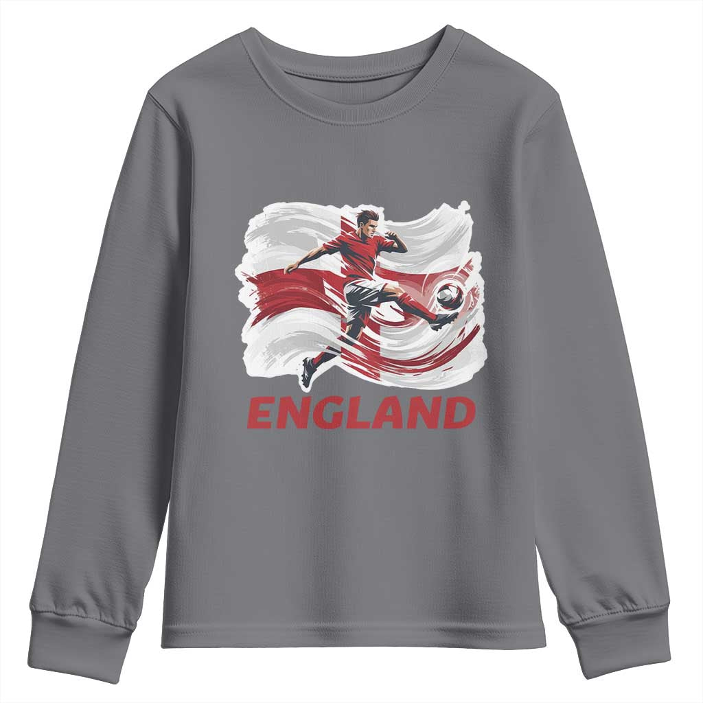 England Soccer Fan English Flag Youth Sweatshirt
