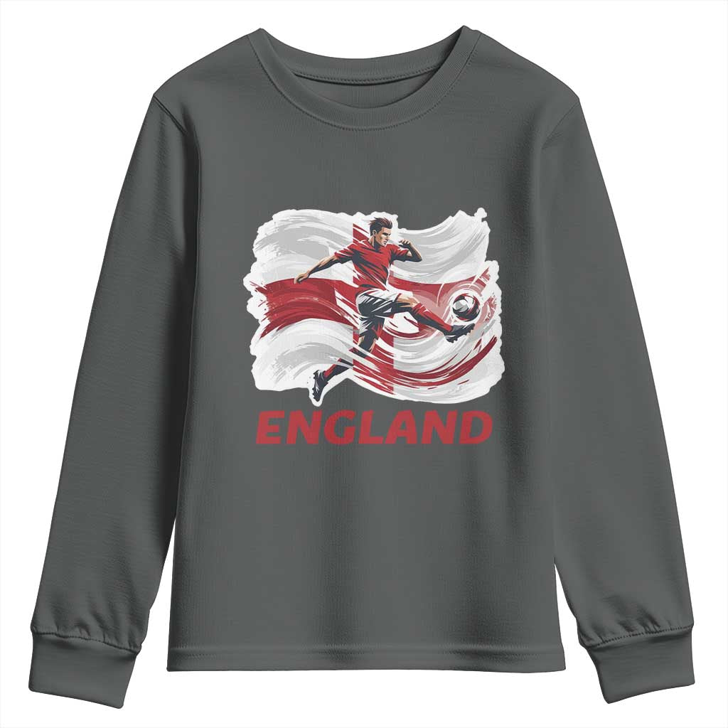 England Soccer Fan English Flag Youth Sweatshirt