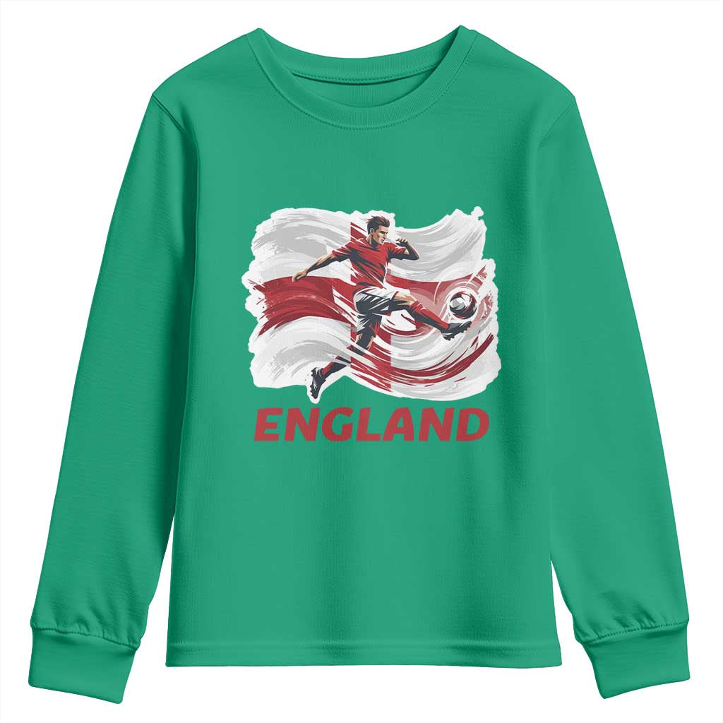 England Soccer Fan English Flag Youth Sweatshirt