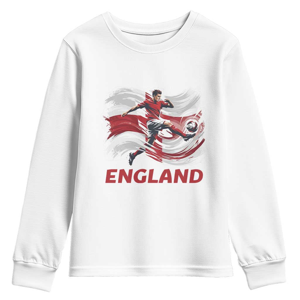 England Soccer Fan English Flag Youth Sweatshirt