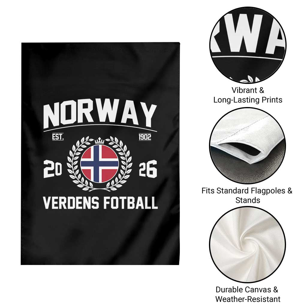Norway Soccer Football Fan 2026 Norwegian Flag Garden Flag