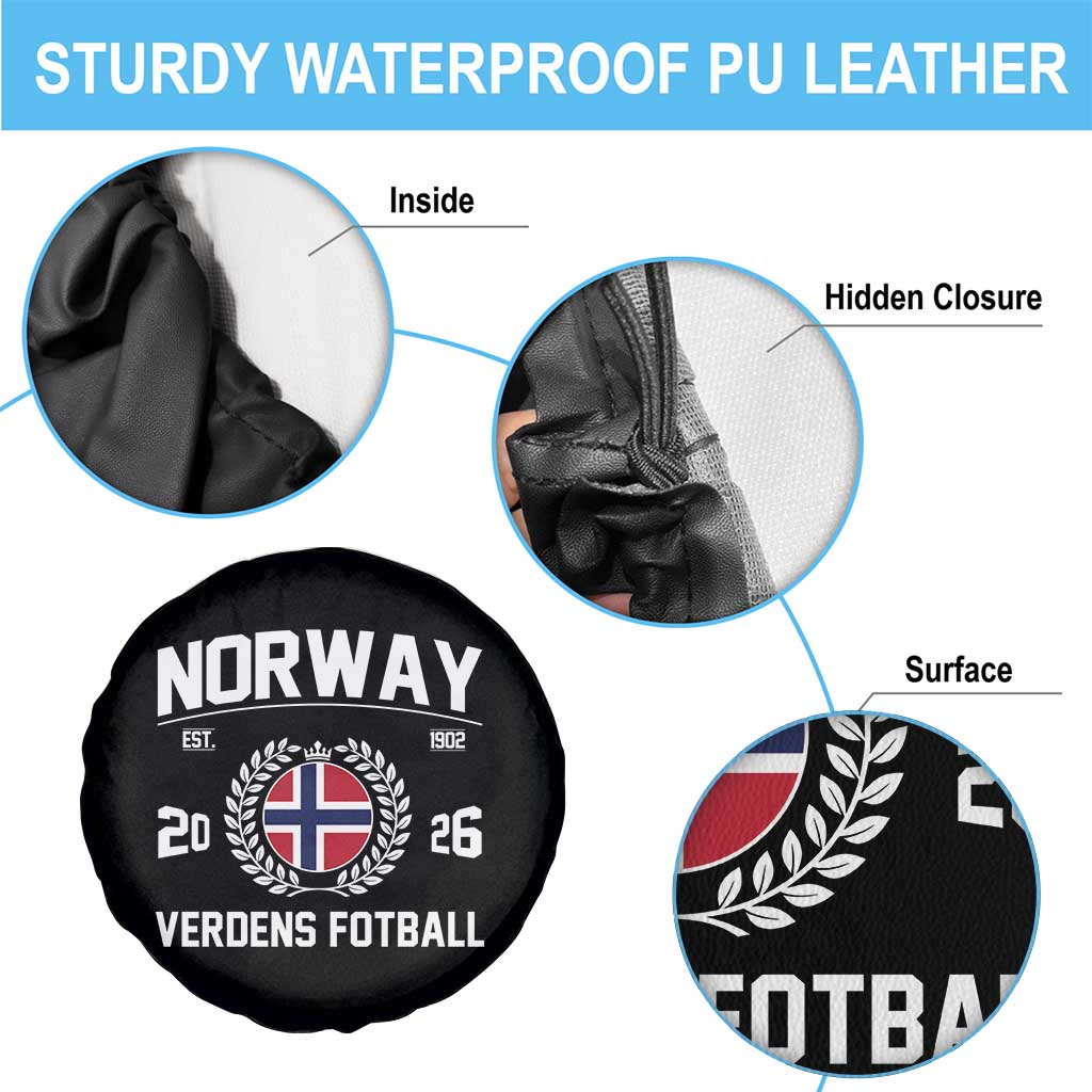 Norway Soccer Football Fan 2026 Norwegian Flag Spare Tire Cover