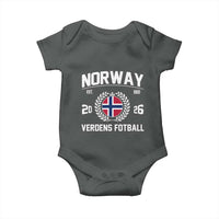 Norway Soccer Football Fan 2026 Norwegian Flag Baby Onesie