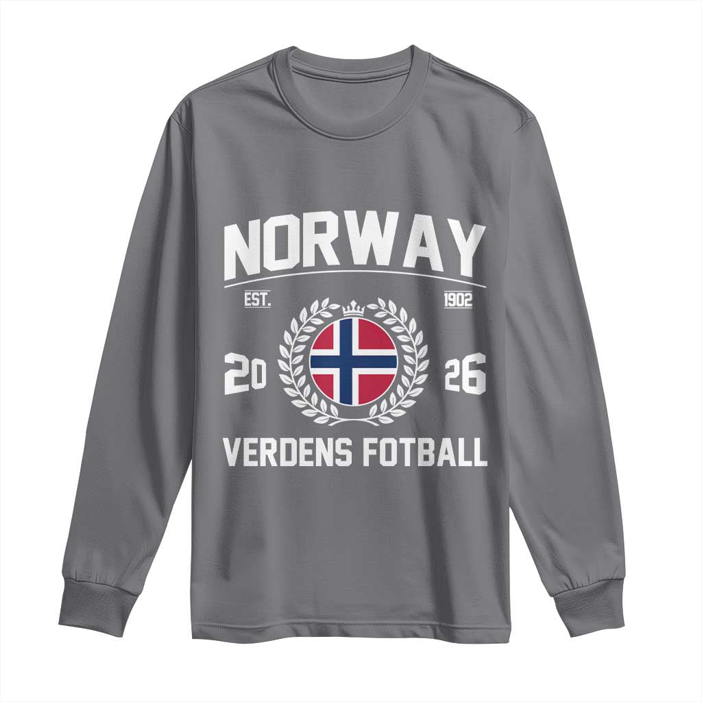 Norway Soccer Football Fan 2026 Norwegian Flag Long Sleeve Shirt