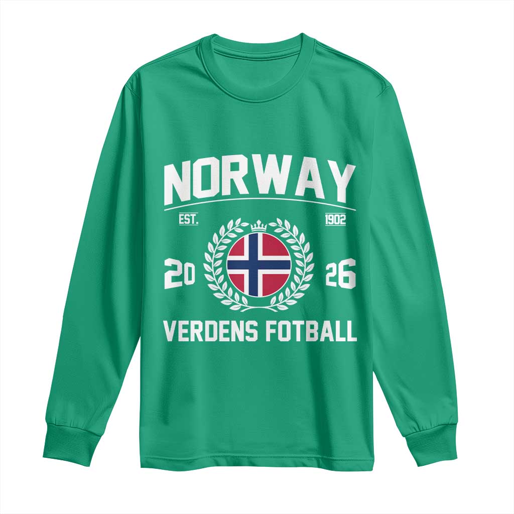 Norway Soccer Football Fan 2026 Norwegian Flag Long Sleeve Shirt