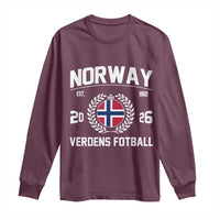 Norway Soccer Football Fan 2026 Norwegian Flag Long Sleeve Shirt