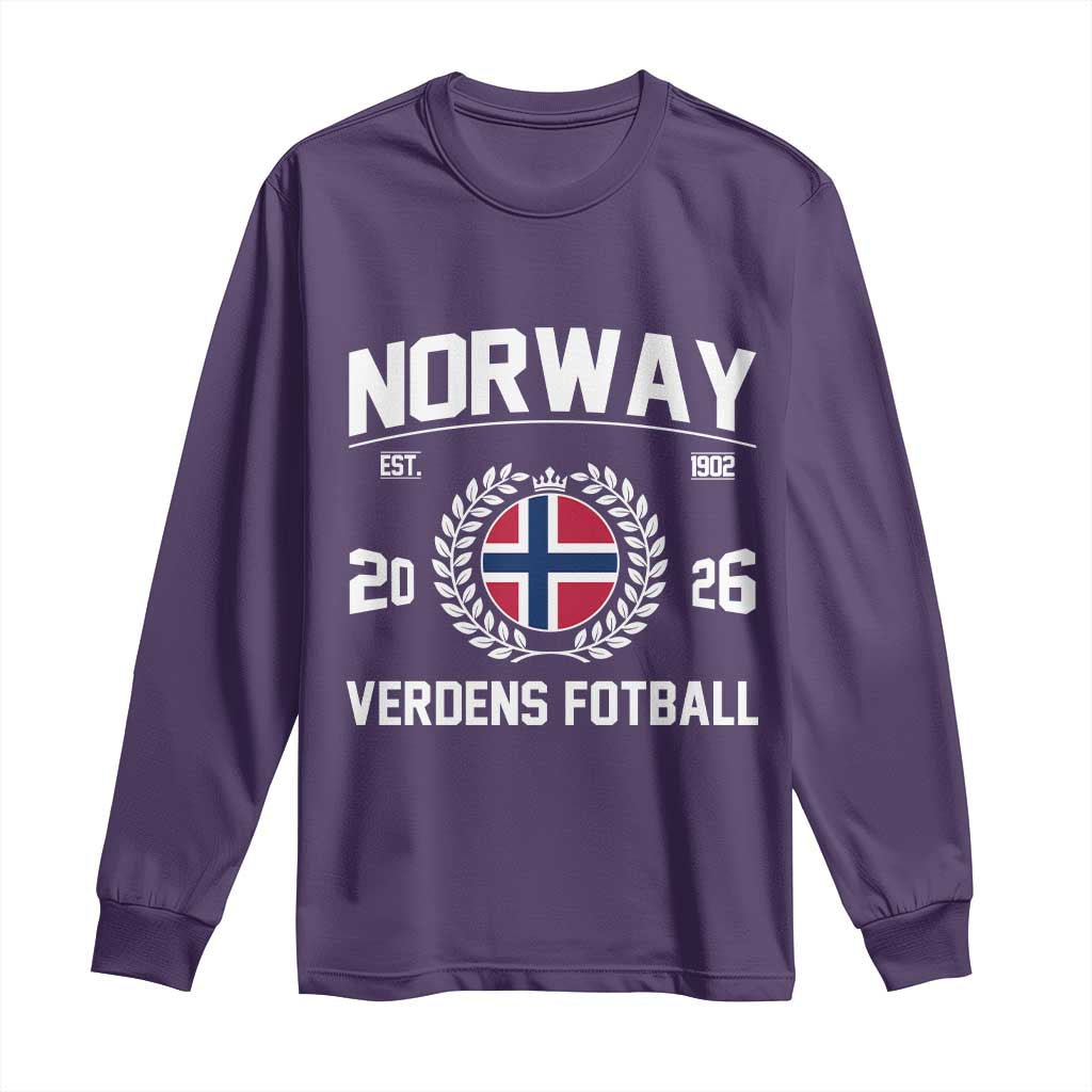 Norway Soccer Football Fan 2026 Norwegian Flag Long Sleeve Shirt