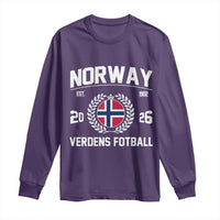 Norway Soccer Football Fan 2026 Norwegian Flag Long Sleeve Shirt