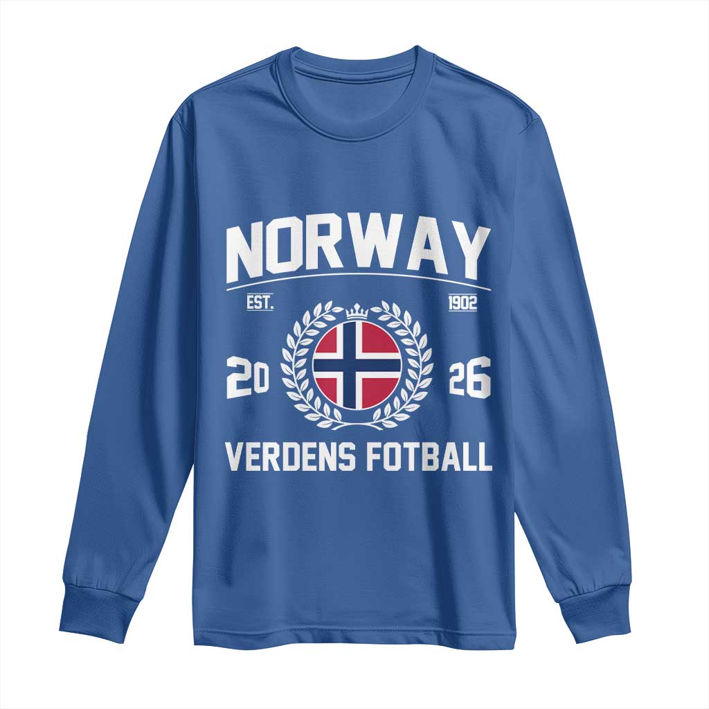 Norway Soccer Football Fan 2026 Norwegian Flag Long Sleeve Shirt