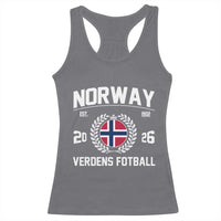 Norway Soccer Football Fan 2026 Norwegian Flag Racerback Tank Top
