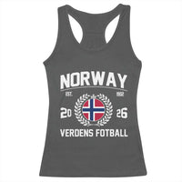 Norway Soccer Football Fan 2026 Norwegian Flag Racerback Tank Top