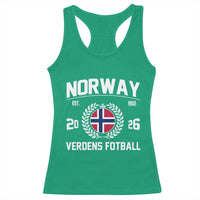 Norway Soccer Football Fan 2026 Norwegian Flag Racerback Tank Top