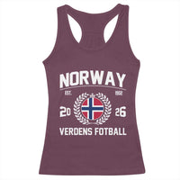 Norway Soccer Football Fan 2026 Norwegian Flag Racerback Tank Top